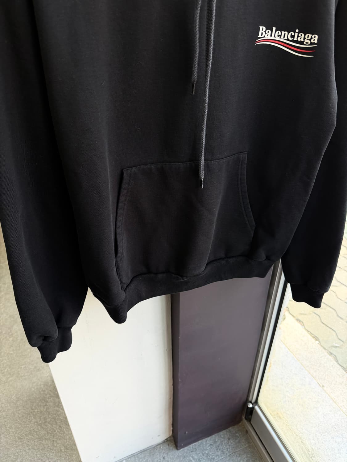 M/ 발렌시아가 웨이브로고 후드티 상품이미지5