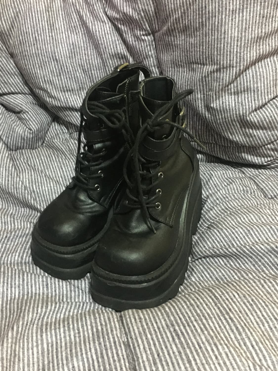 데모니아 검정 플랫폼 슈즈 240 상품이미지2