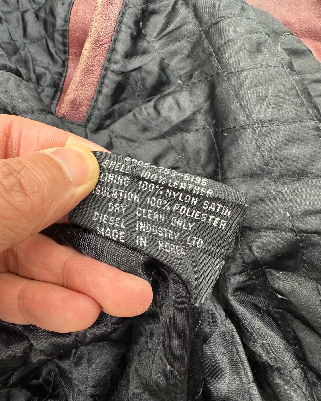 (L)90'S DIESEL LEATHER VARSITY-M1414 상품이미지7