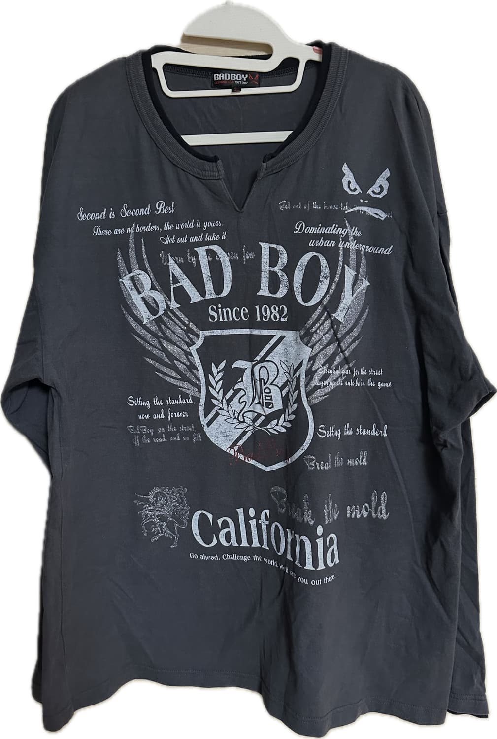 BADBOY 배드보이 y2k 펑크 자수프린팅 롱슬리브 5L 상품이미지1