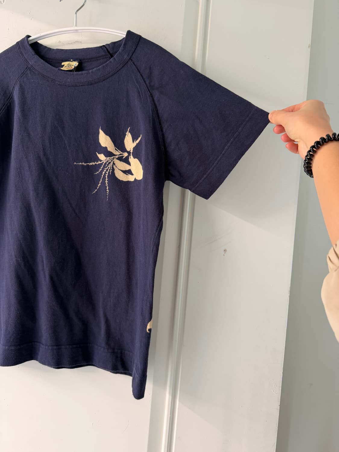 일본빈티지 플라워 스웻반팔 상품이미지4