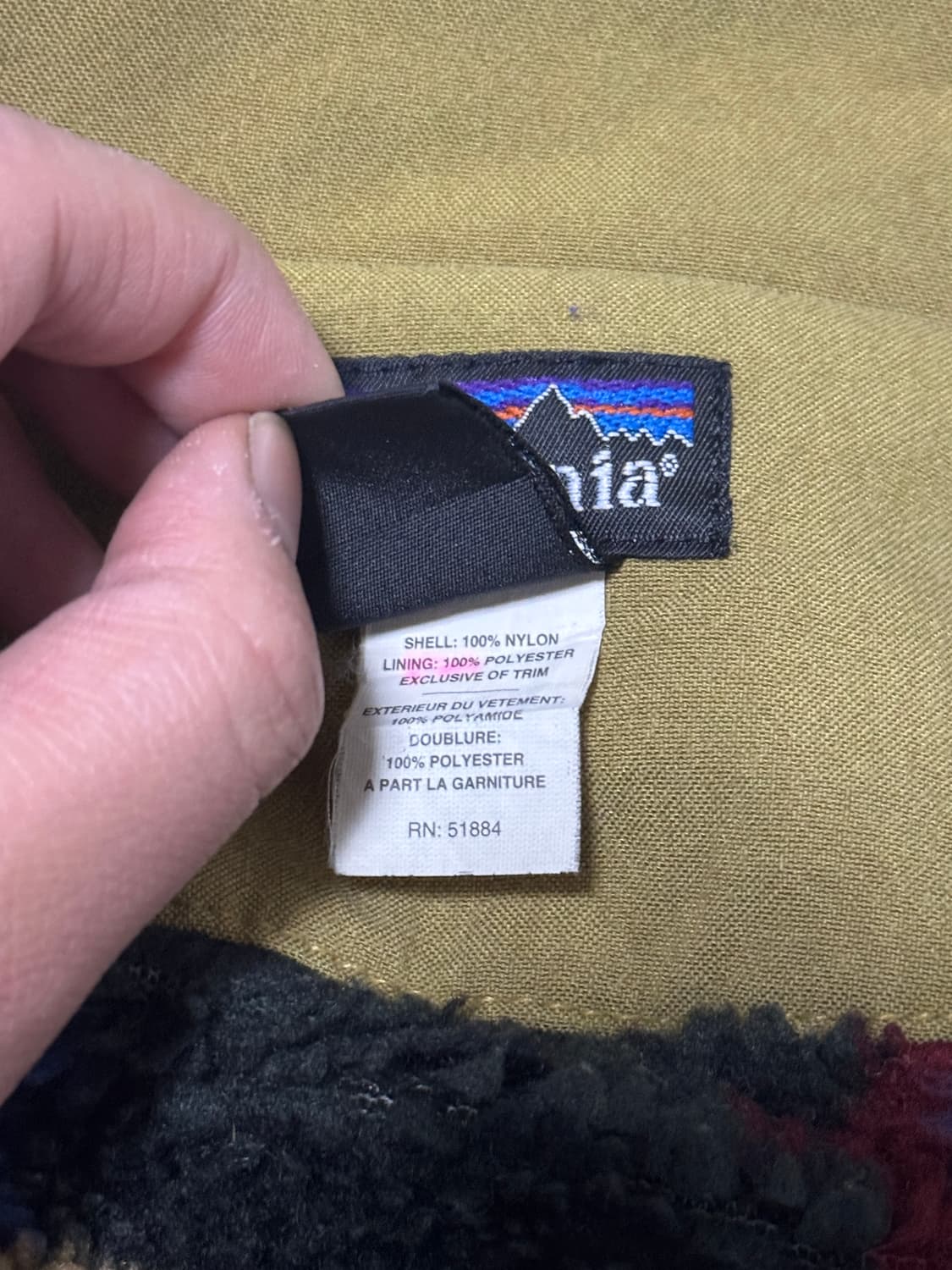 90s 파타고니아 누에보 레인지 코트 워크 자켓 불스아이 패턴 상품이미지9