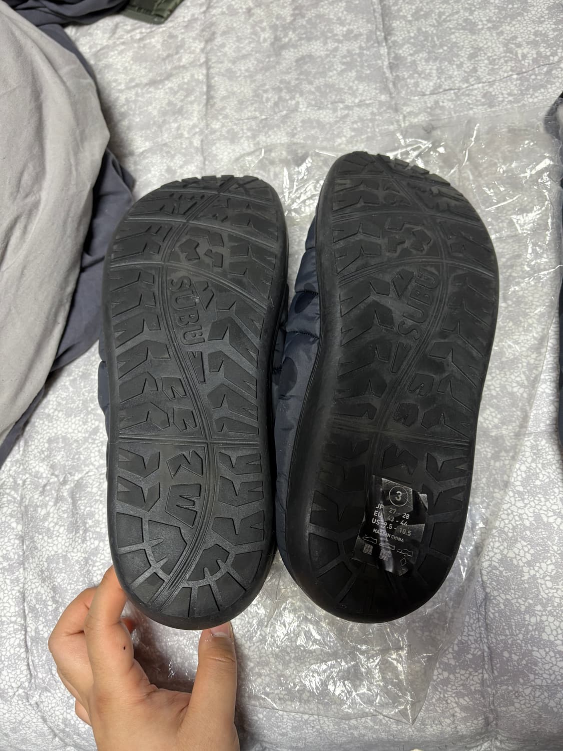 subu 스부 패커블 차콜 도트 3사이즈 상품이미지5