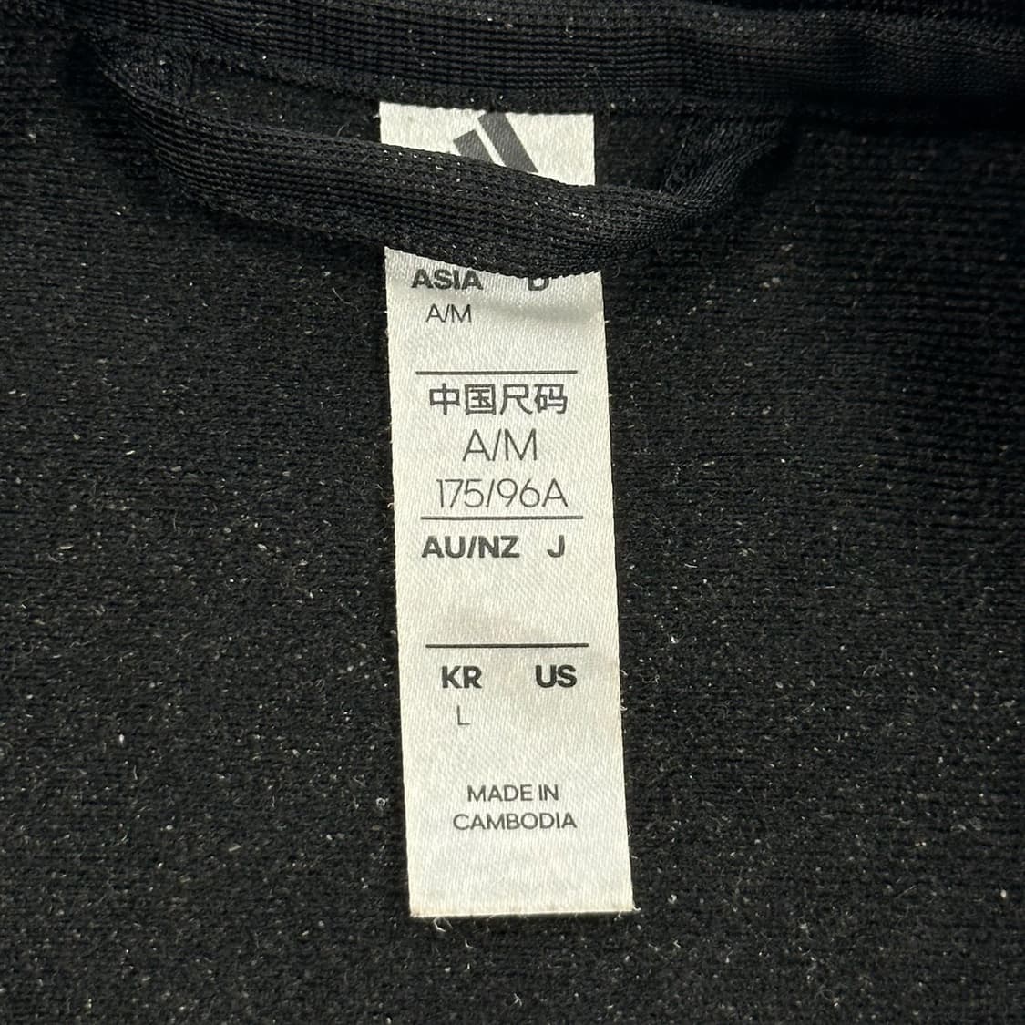 아디다스 오리지널 블랙 삼선 트랙탑 져지 (L) 상품이미지4