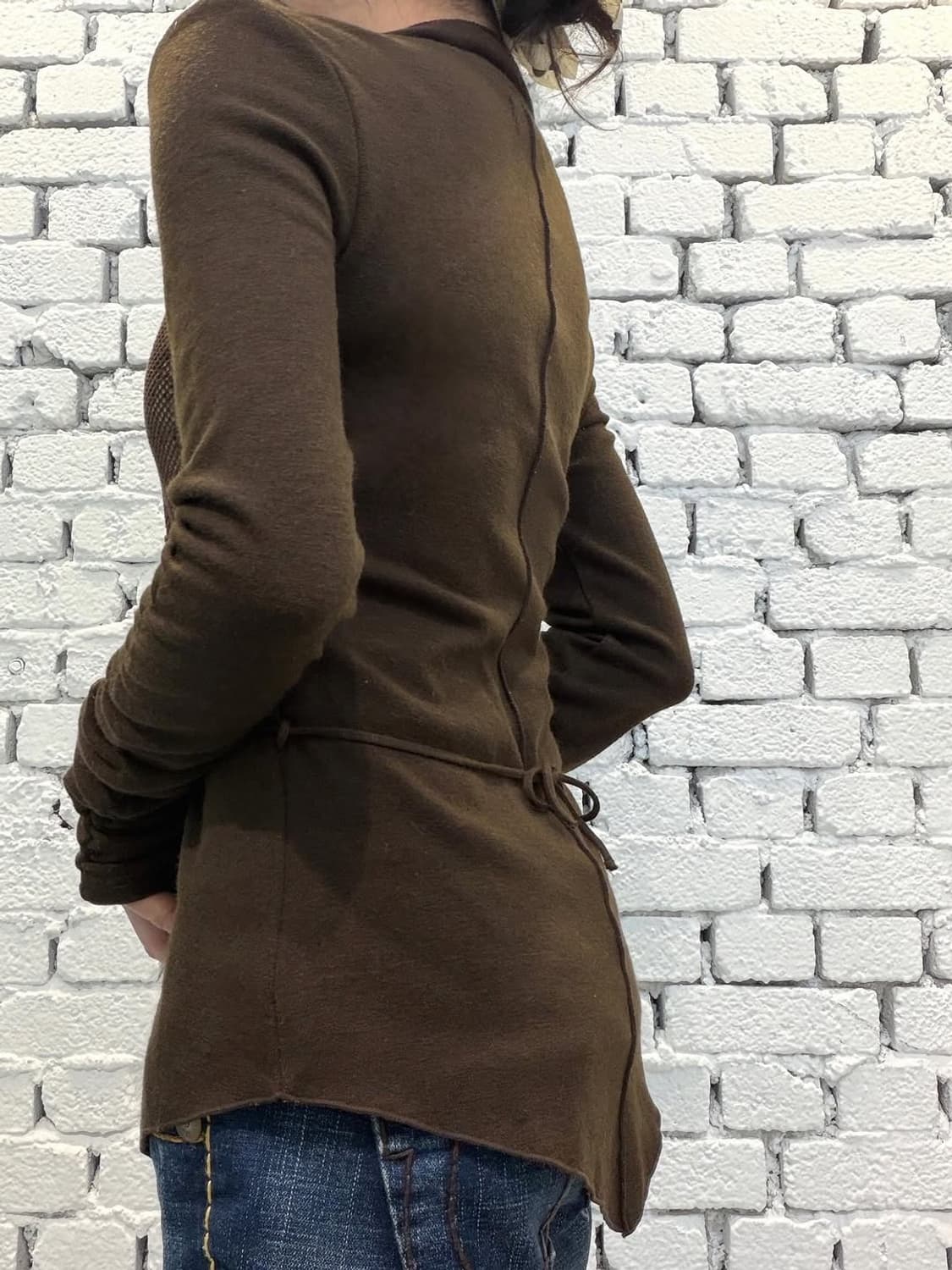 OZZ ON Shirring Strap Western Long Sleev 상품이미지4