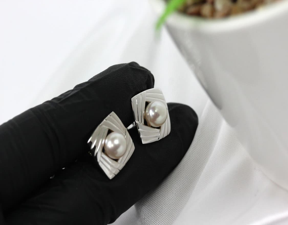 미키모토 천연진주 A등급 유광 남자 명품 커프스 상품이미지7