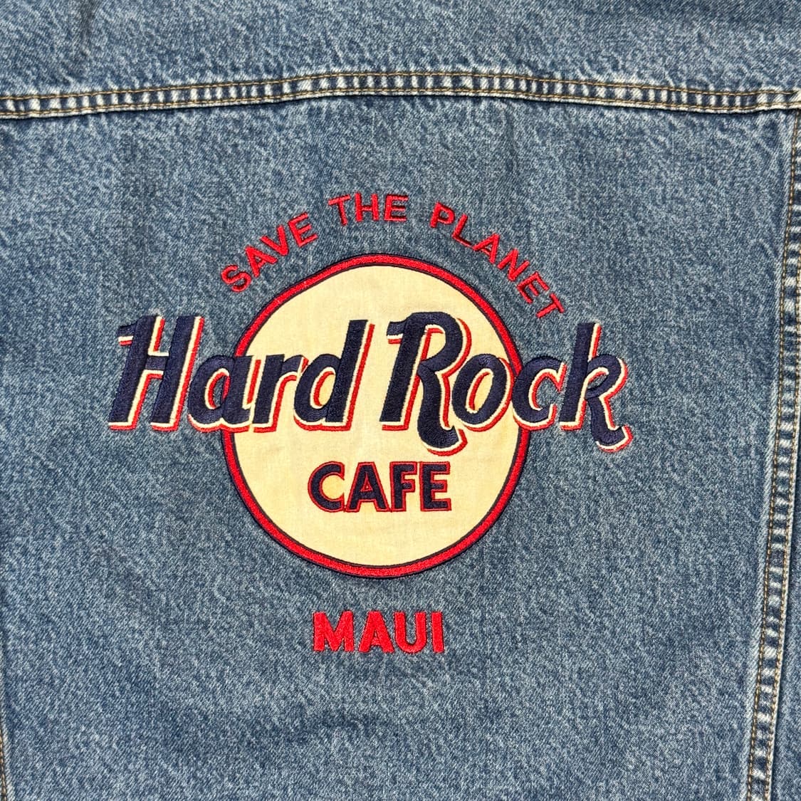 L) Hard Rock 하드락카페 하와이 마우이 데님 트러커 자켓 상품이미지6
