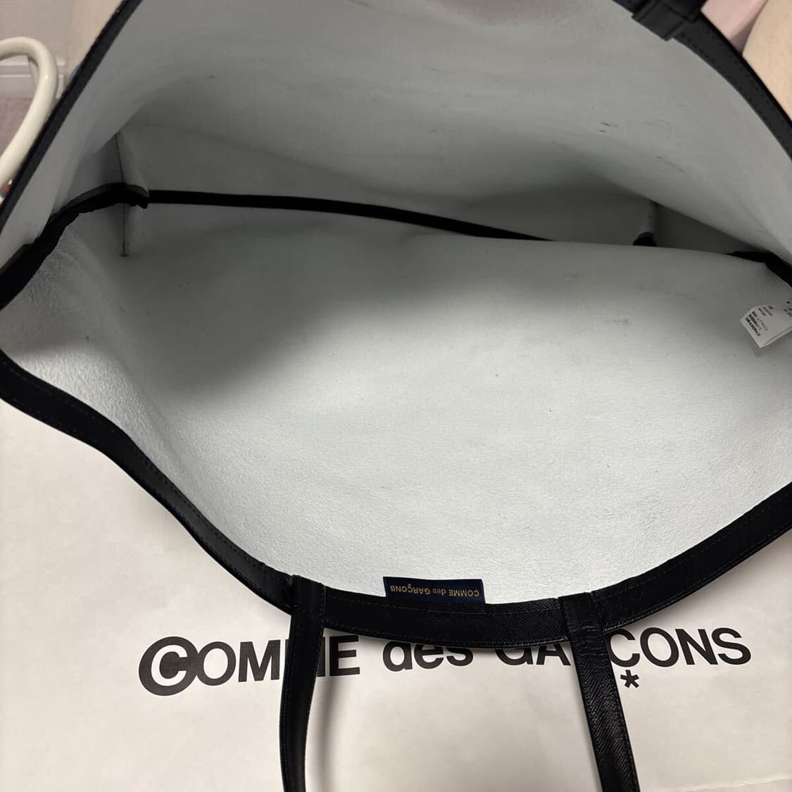 꼼데가르송 소가죽 윤여정 가방 토트백 상품이미지5