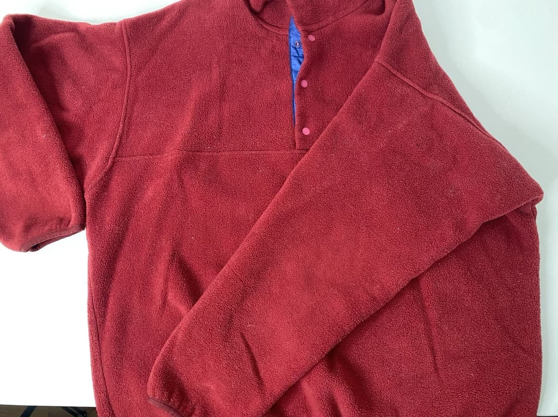 90s 파타고니아 신칠라 스냅-T 버건디/블루 USA 상품이미지4