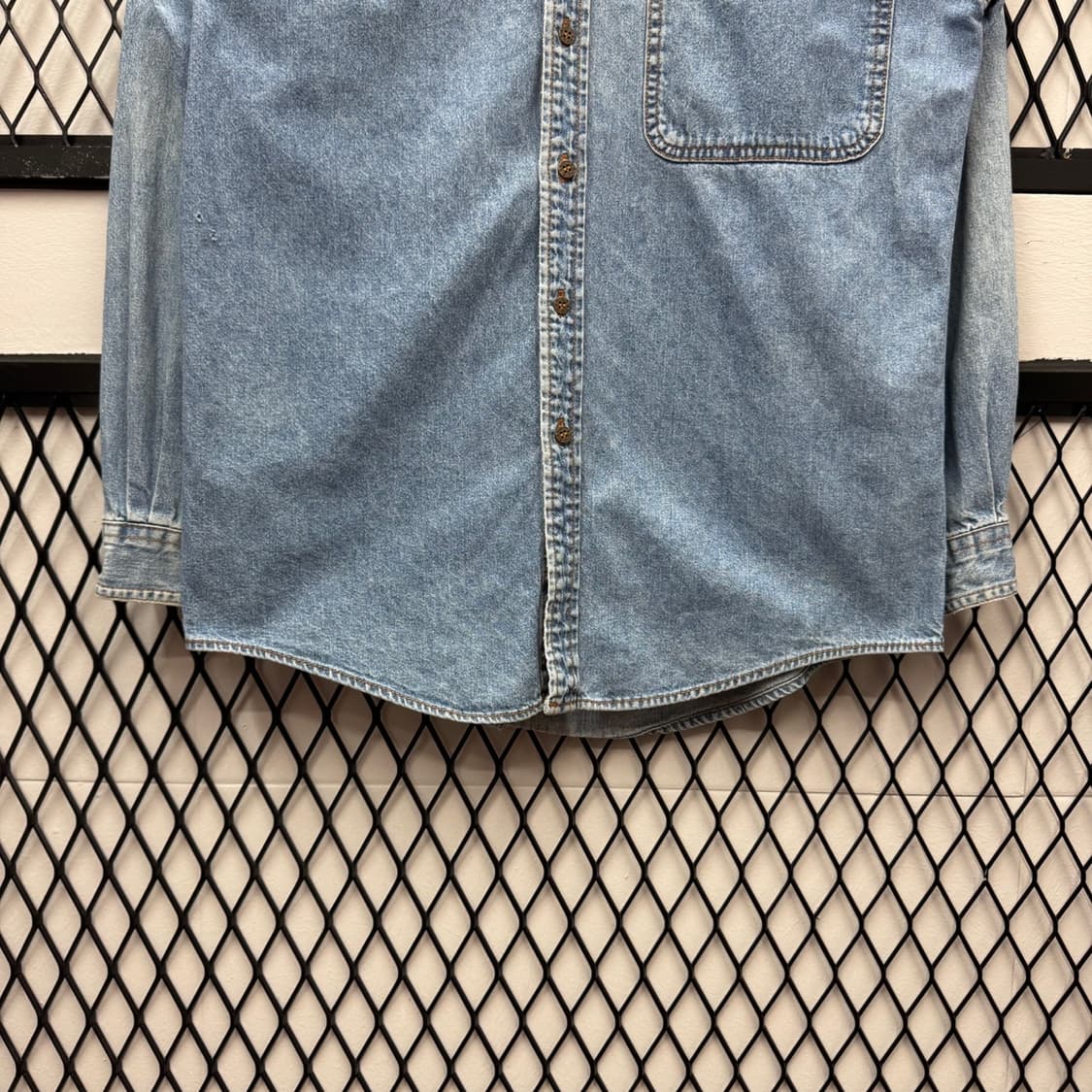 리바이스 데님 셔츠 원포켓 포인트 오렌지 택 중청 상품이미지4