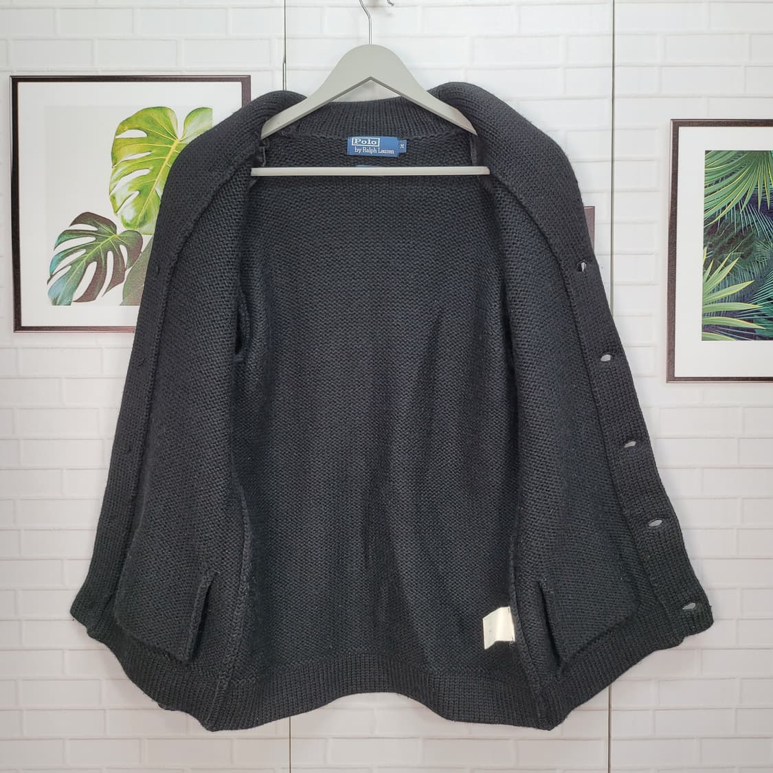 폴로랄프로렌 울100% 숄카라 니트 가디건 M사이즈 상품이미지6