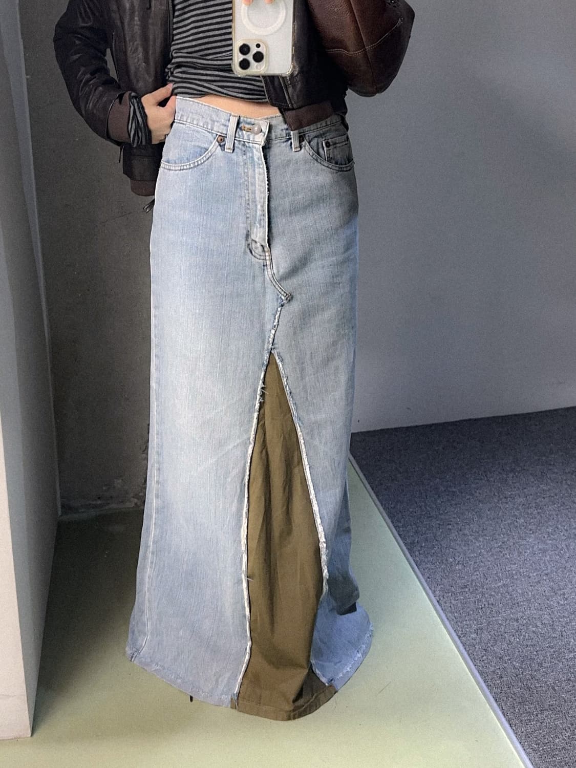 levi’s remake denim maxi skirt 상품이미지2