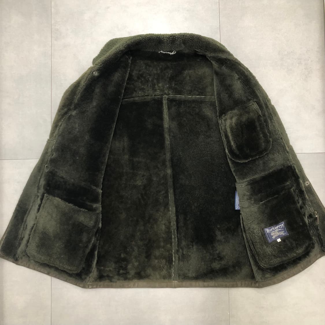 버버리 잉글랜드 영국 빈티지 양털 무스탕 자켓 S 상품이미지3