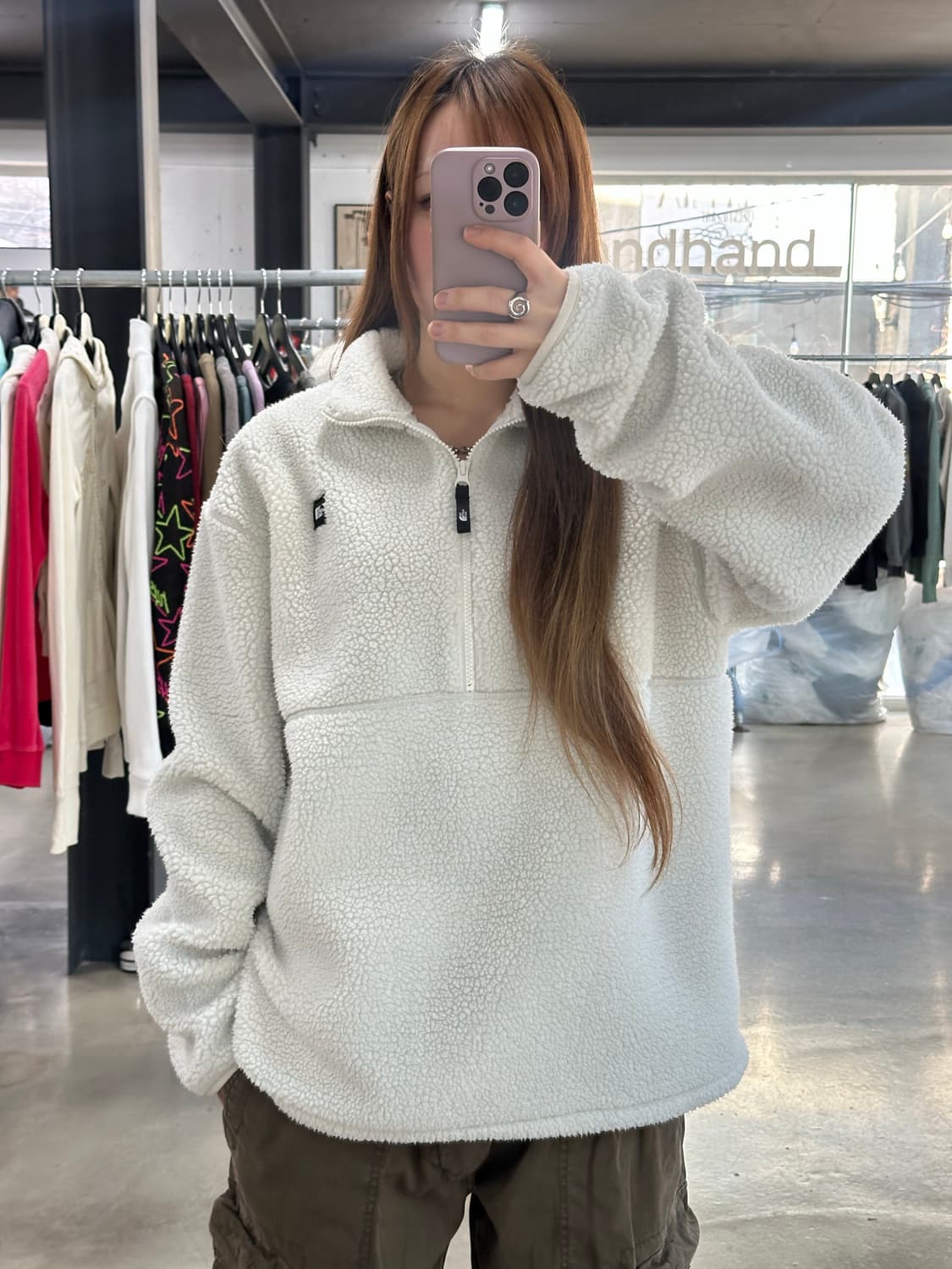 노스페이스 화이트라벨 반집업 플리스  상품이미지2