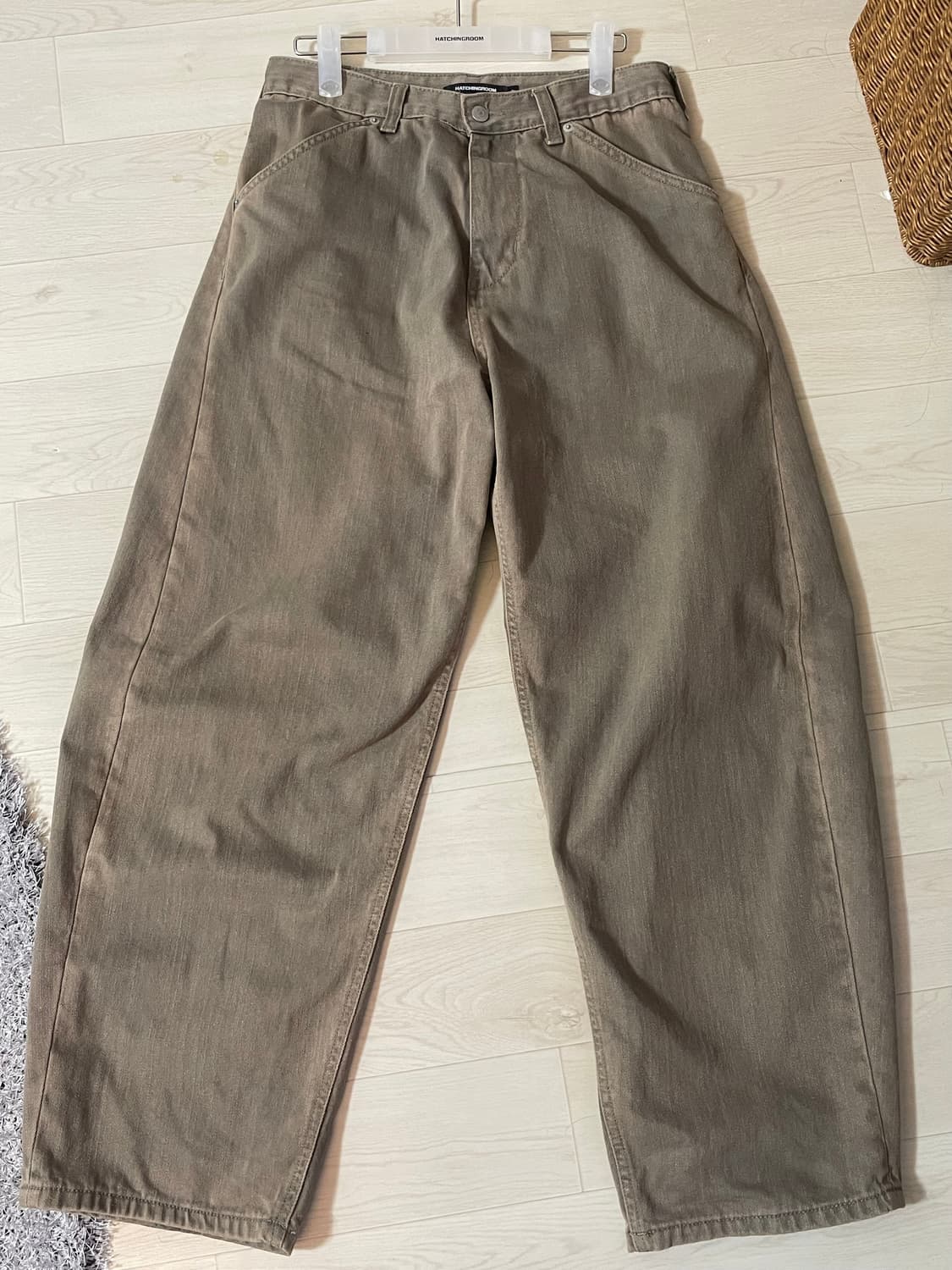 [2] 해칭룸 커브진 워시드 베이지 상품이미지1