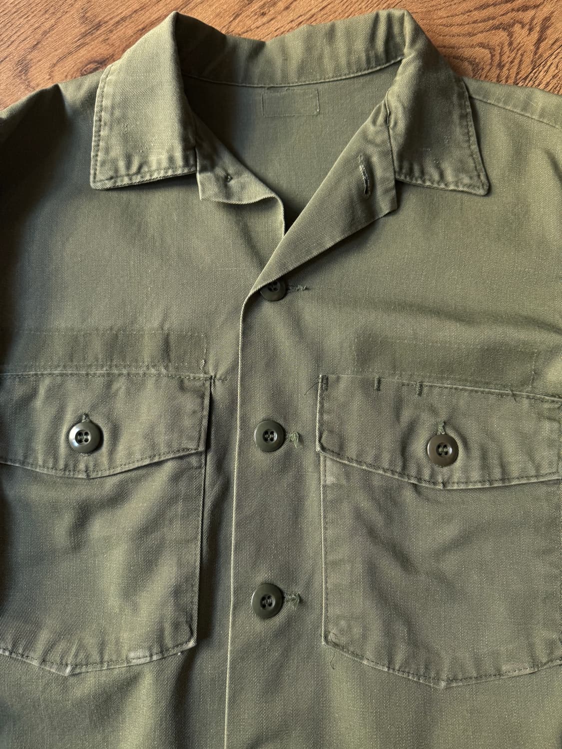 [M]70's 오리지널 U.S ARMY OG-507 밀리터리 셔츠 상품이미지3