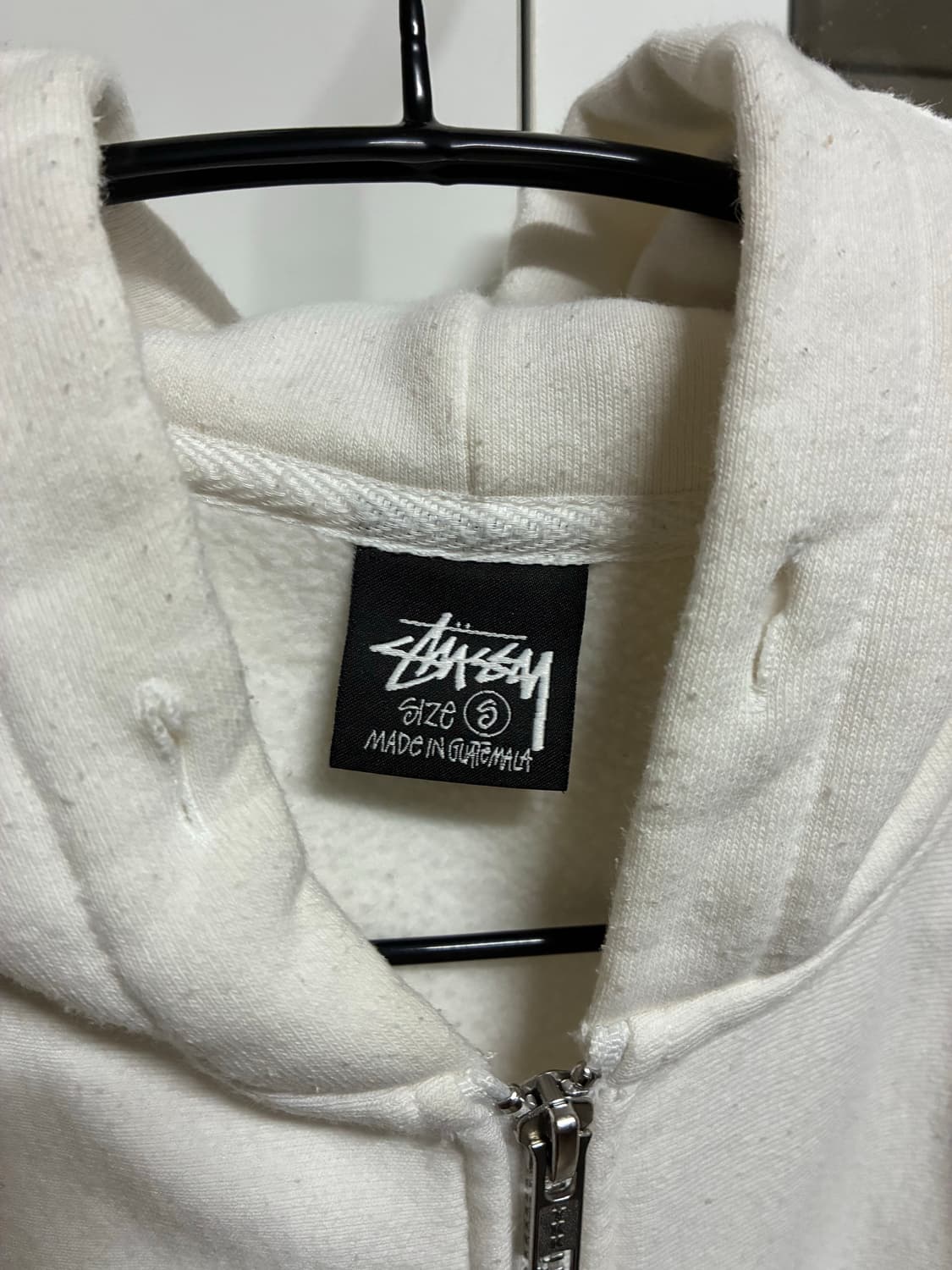 스투시 화이트 후드집업 상품이미지3