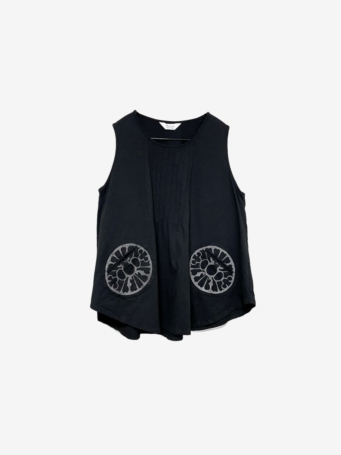 Oriental Pocket Sleeveless - Black 상품이미지4