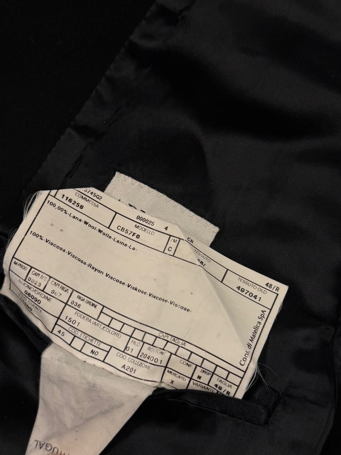 아르마니 체스터필드 코트 100~105 상품이미지7