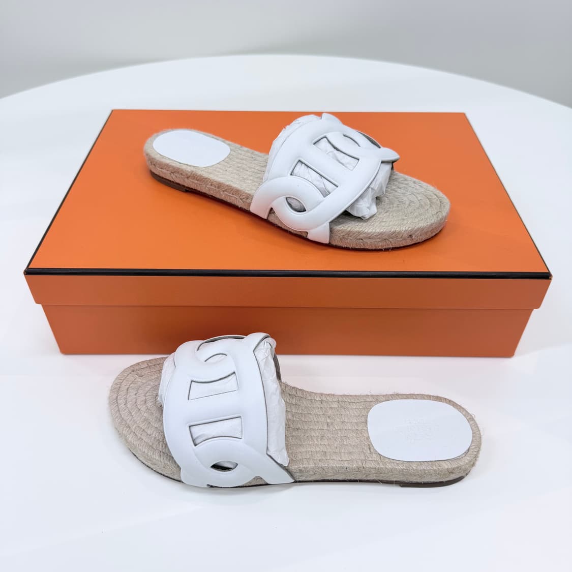 [미사용/230] 에르메스 파모사 에스파듀 나파 여성 샌들 슬리퍼 상품이미지2