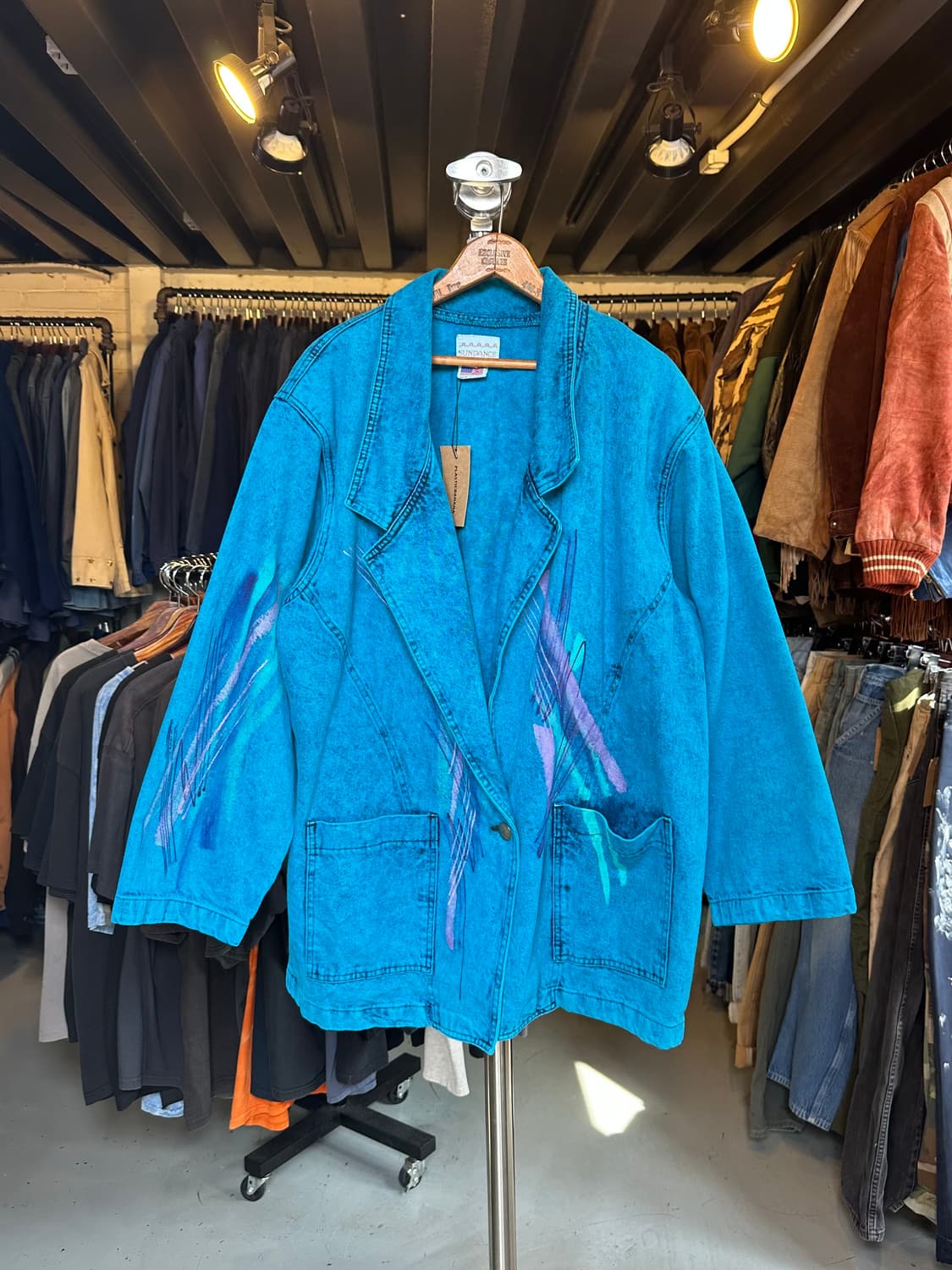 90s 에스닉 히피 코튼 가운 코트 made in usa 상품이미지1