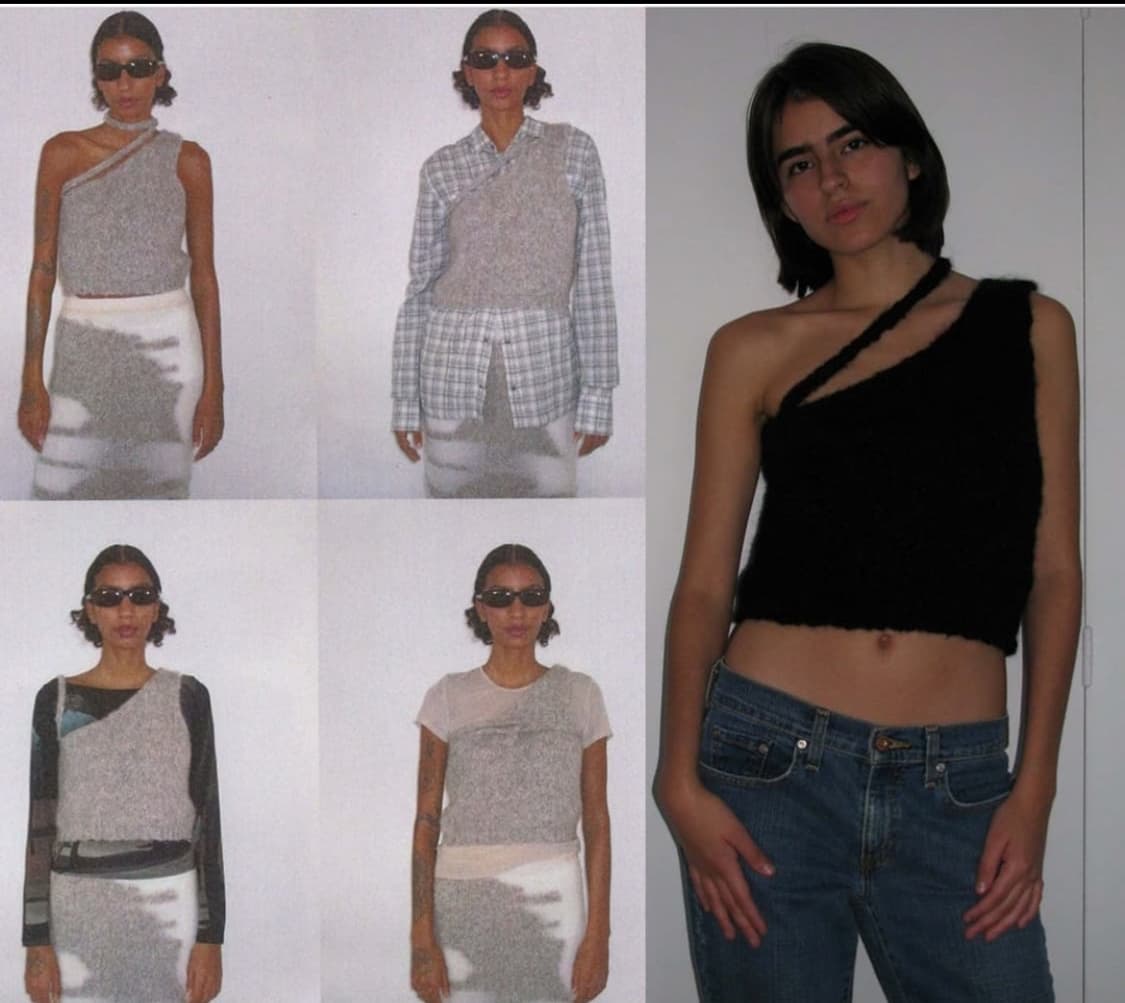 팔로마울 언발 니트 베스트 (블랙) 상품이미지1