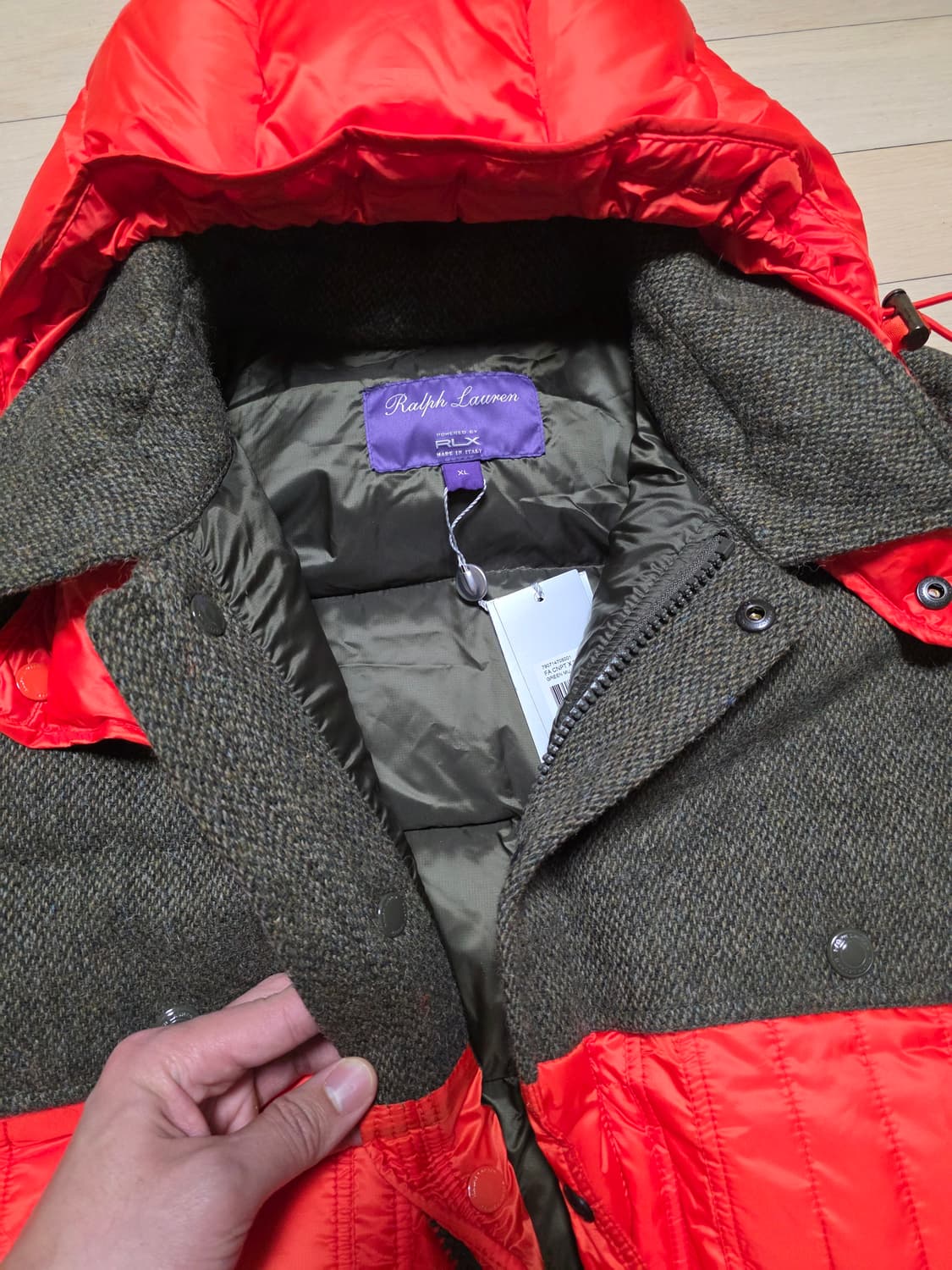 랄프로렌 퍼플라벨 RRL 폴로 / 울트위드 다운 패딩 / XL 상품이미지5