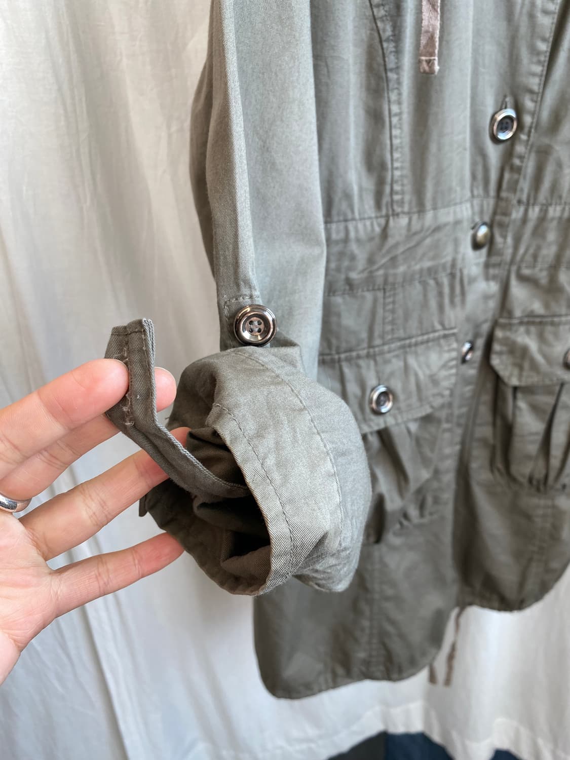 PALEO2 브라운카키 야상자켓(M) 상품이미지7