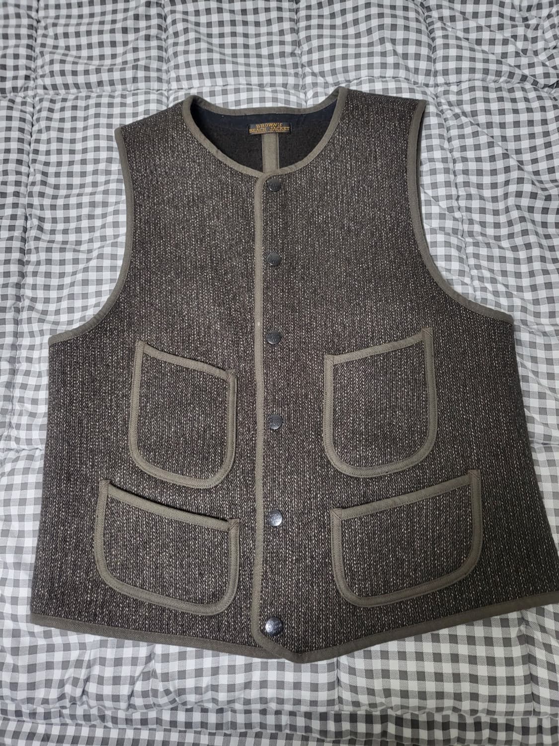 [38] 풀카운트 브라운스비치 브라운즈비치 베스트 옥스포드 그레이 상품이미지1