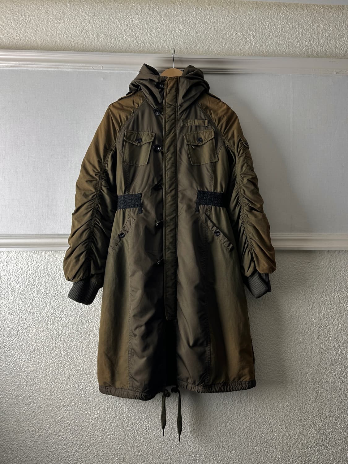 Diesel 디테일 롱 플라이트 자켓 상품이미지8