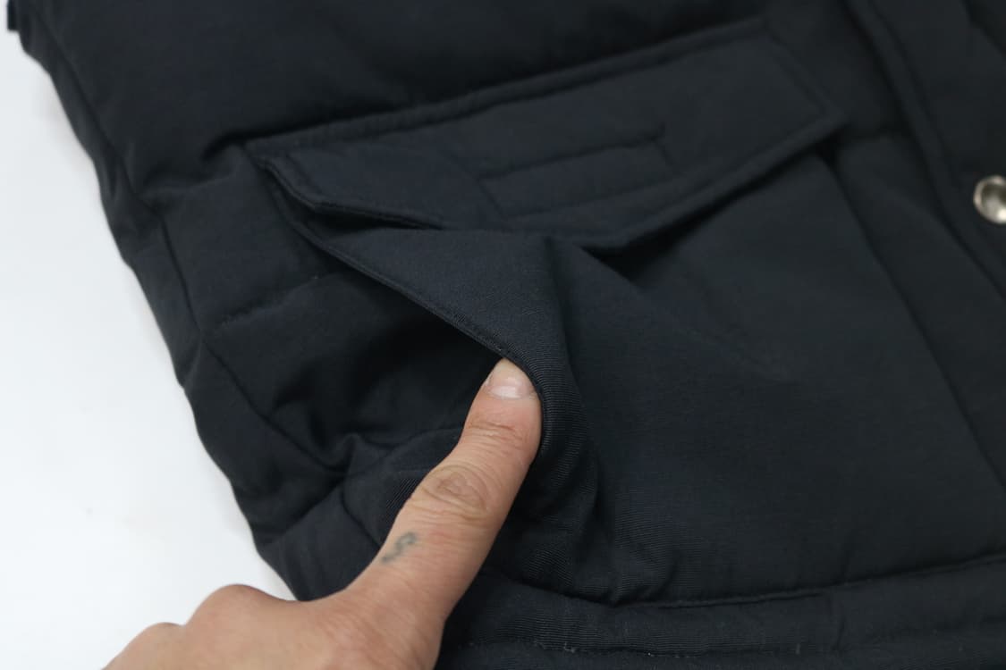 SABUROKU 사부로쿠 빈티지 블랙 다운 패딩 베스트 (M-L) 상품이미지5