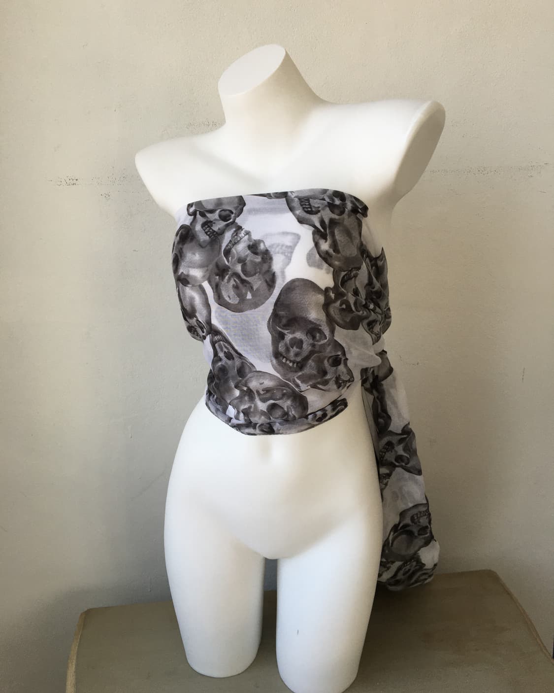 skull pattern scarf 상품이미지4
