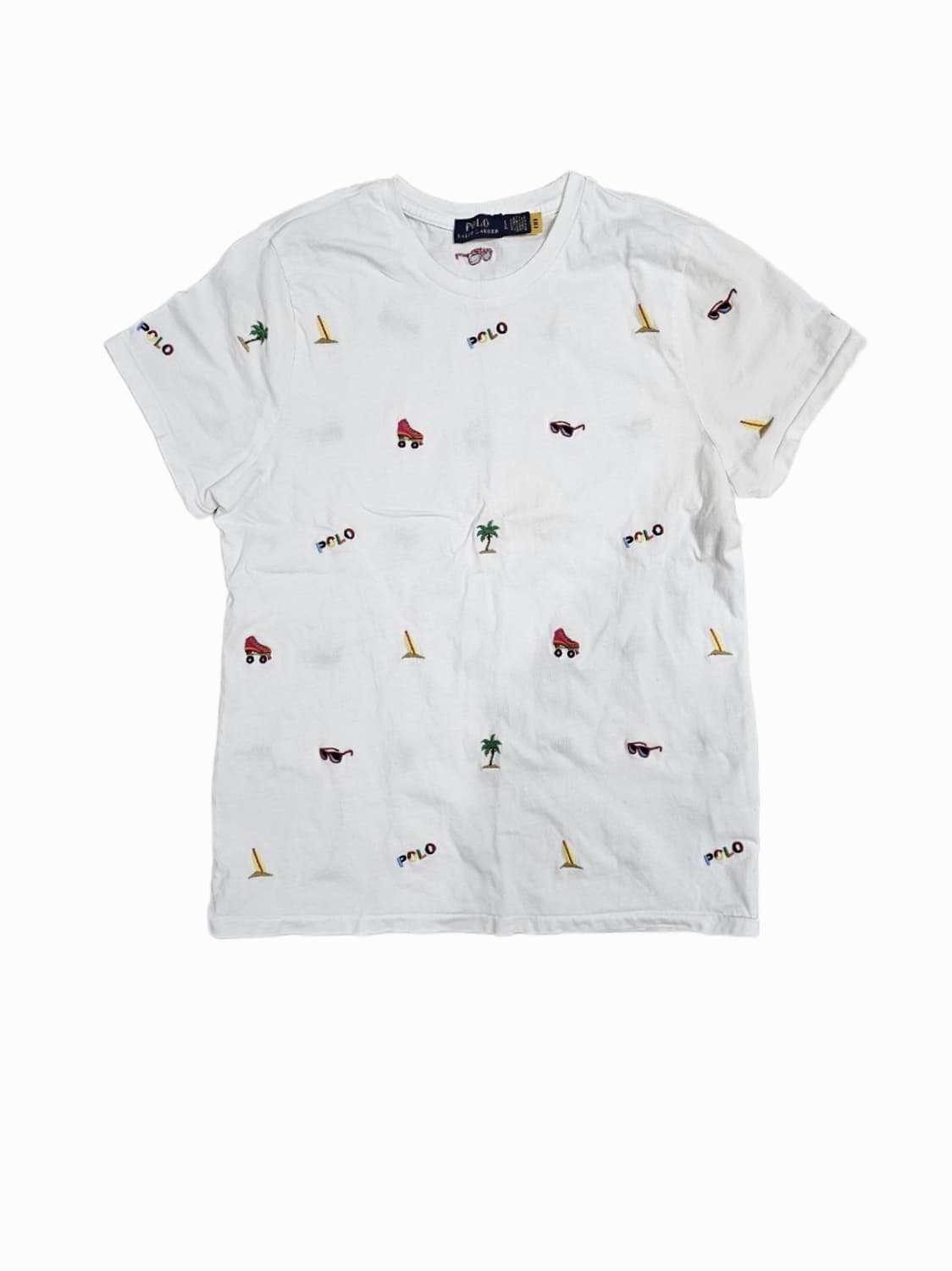 [보이즈LG] 폴로 랄프로렌 올-오버 포니 패턴 자수 반팔 티셔츠 상품이미지1