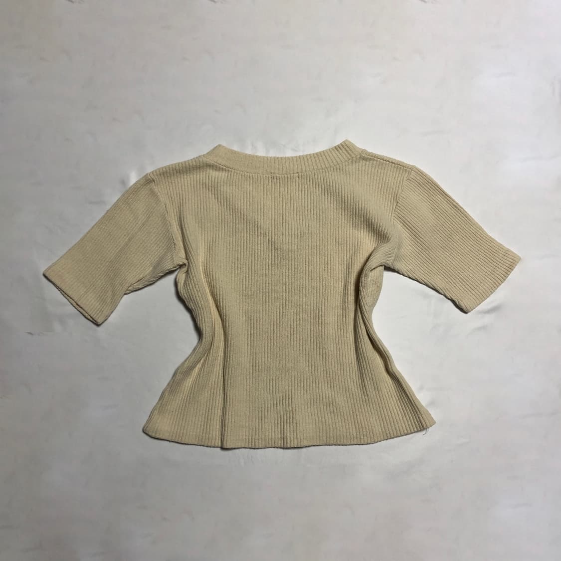 히비스커스 티셔츠 베이지 상품이미지3