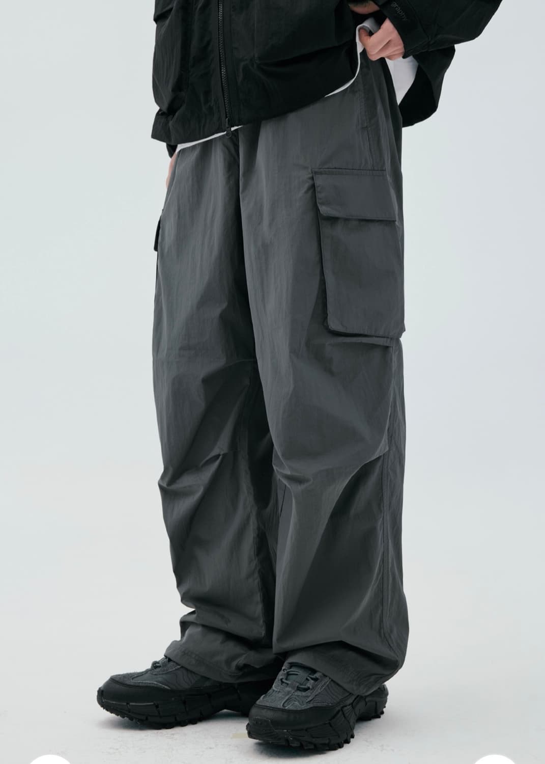 코드그라피 쿨 나일론 카고팬츠 블랙 L 상품이미지6