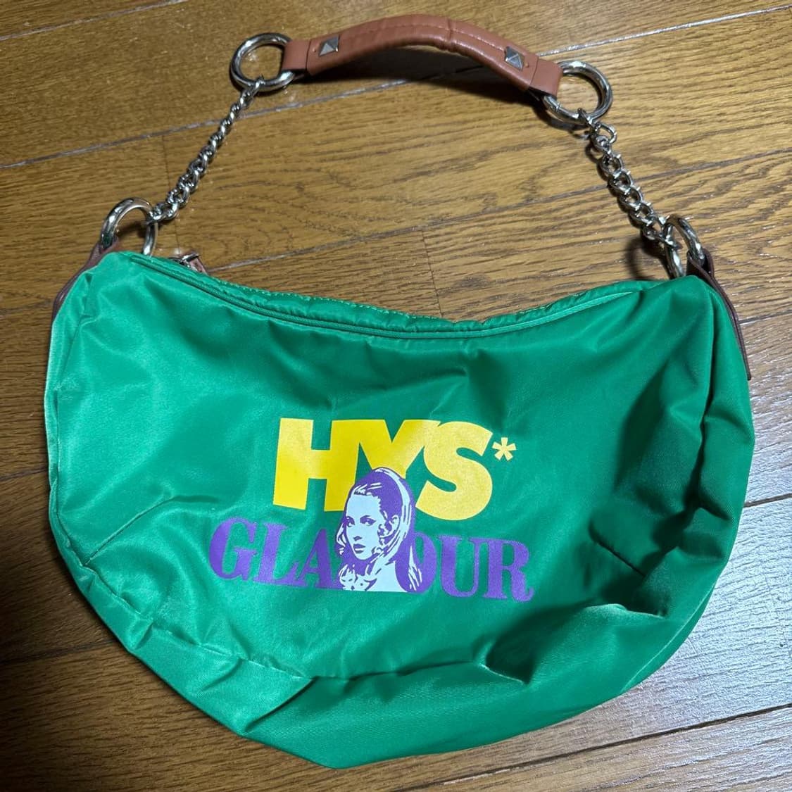 히스테릭 글래머 HYS 로고 나일론 체인 숄더백 상품이미지4