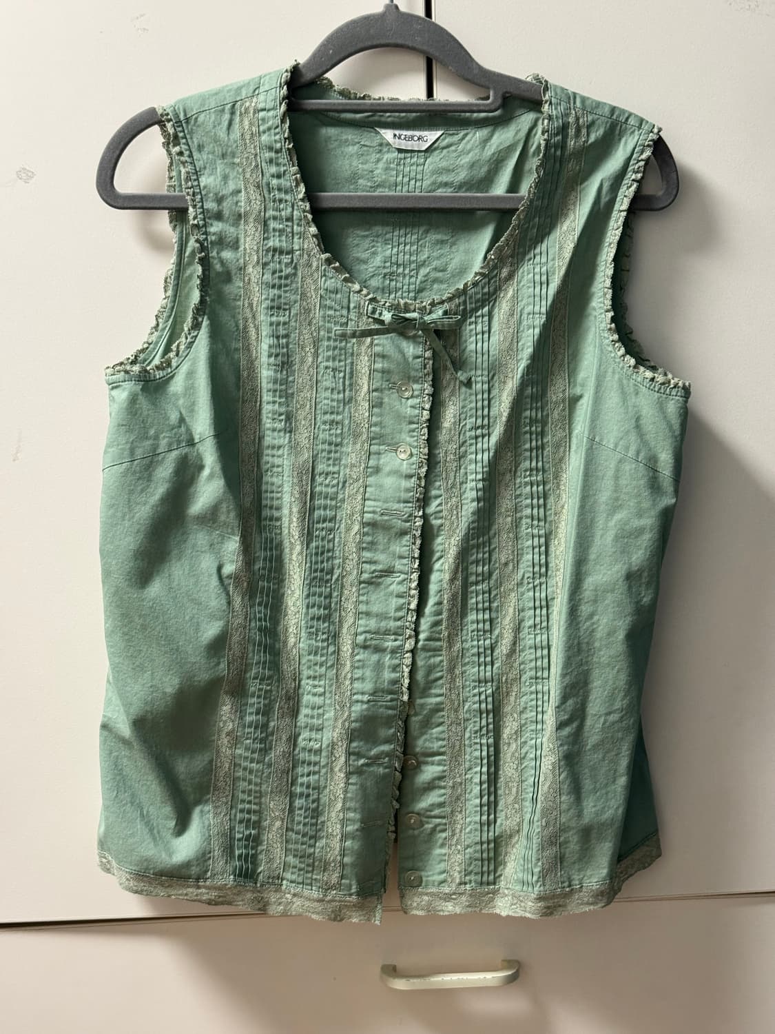 피조물 레이스나시셔츠 상품이미지1