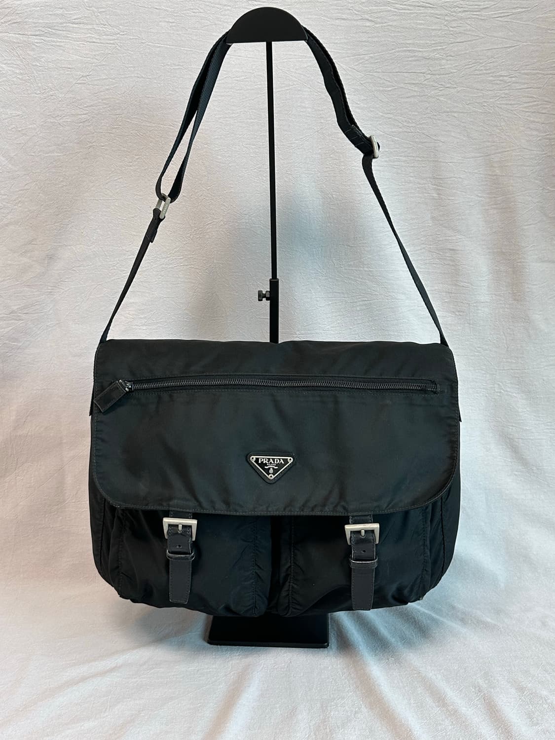 프라다 테수토 포코노 나일론 투포켓 메신저백 상품이미지7