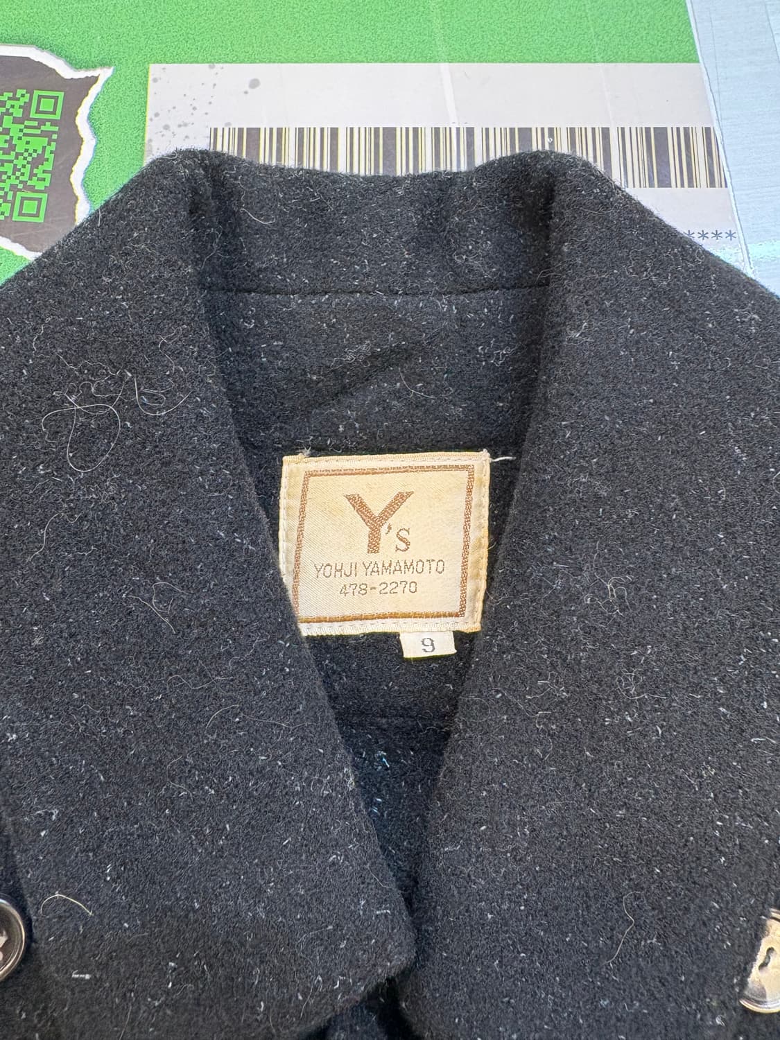 요지 야마모토 울 숏 코트 상품이미지4