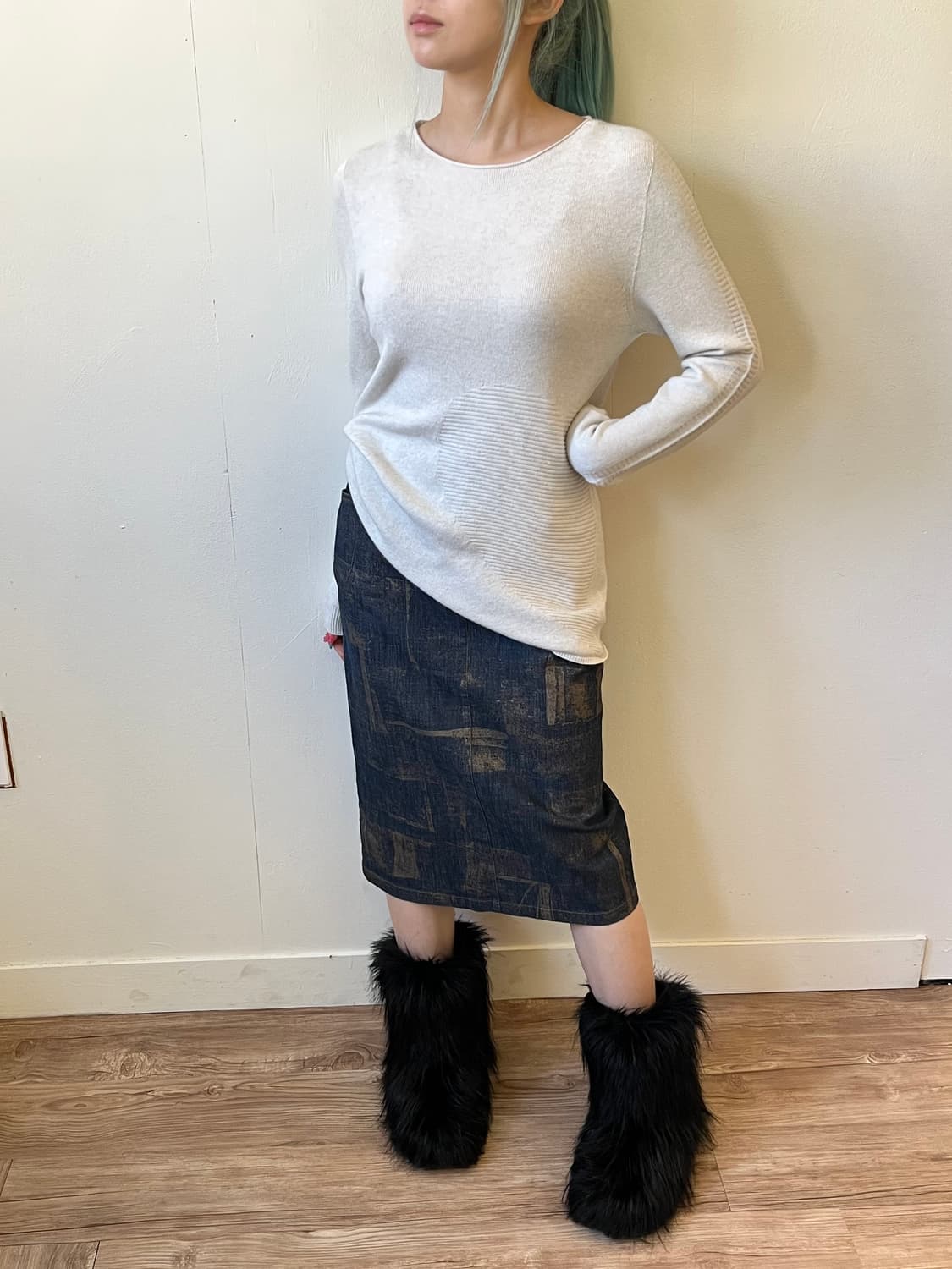 PINORE 데님 H스커트 상품이미지6