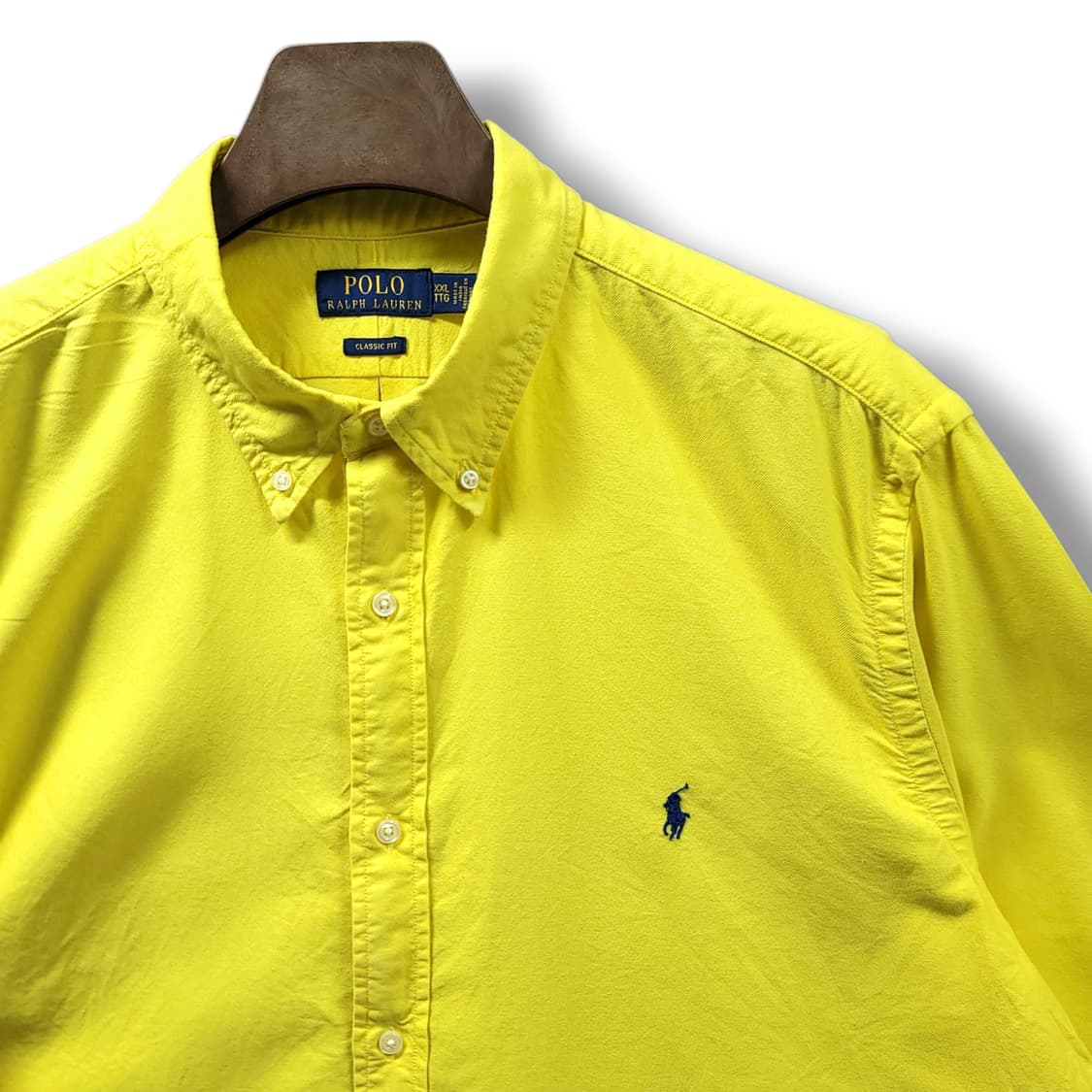 [2XL] 폴로 레모나옐로우 클래식 핏 코튼 긴팔셔츠 상품이미지4