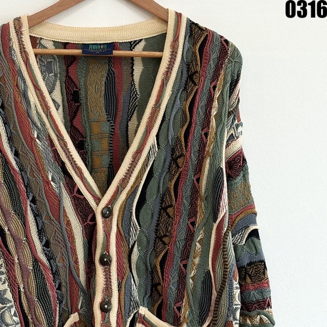 오스트레일리아 림노스 케이블 니트 가디건 M 0316 상품이미지2