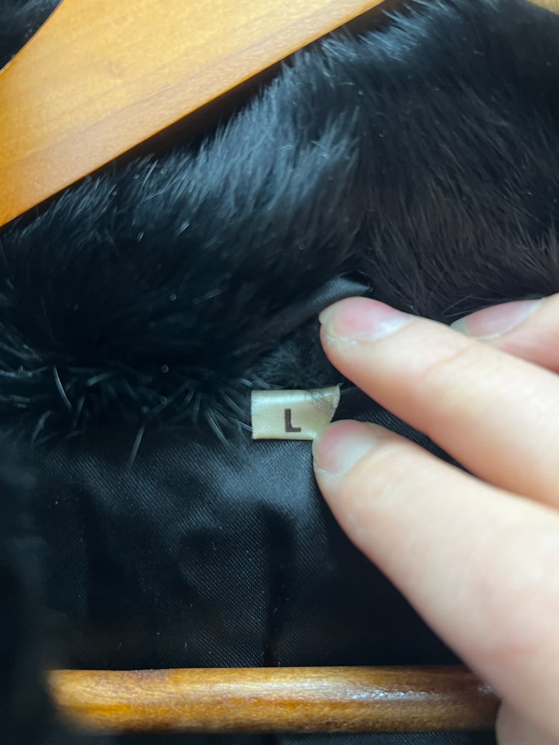 Vintage Black Fur Jacket   상품이미지3