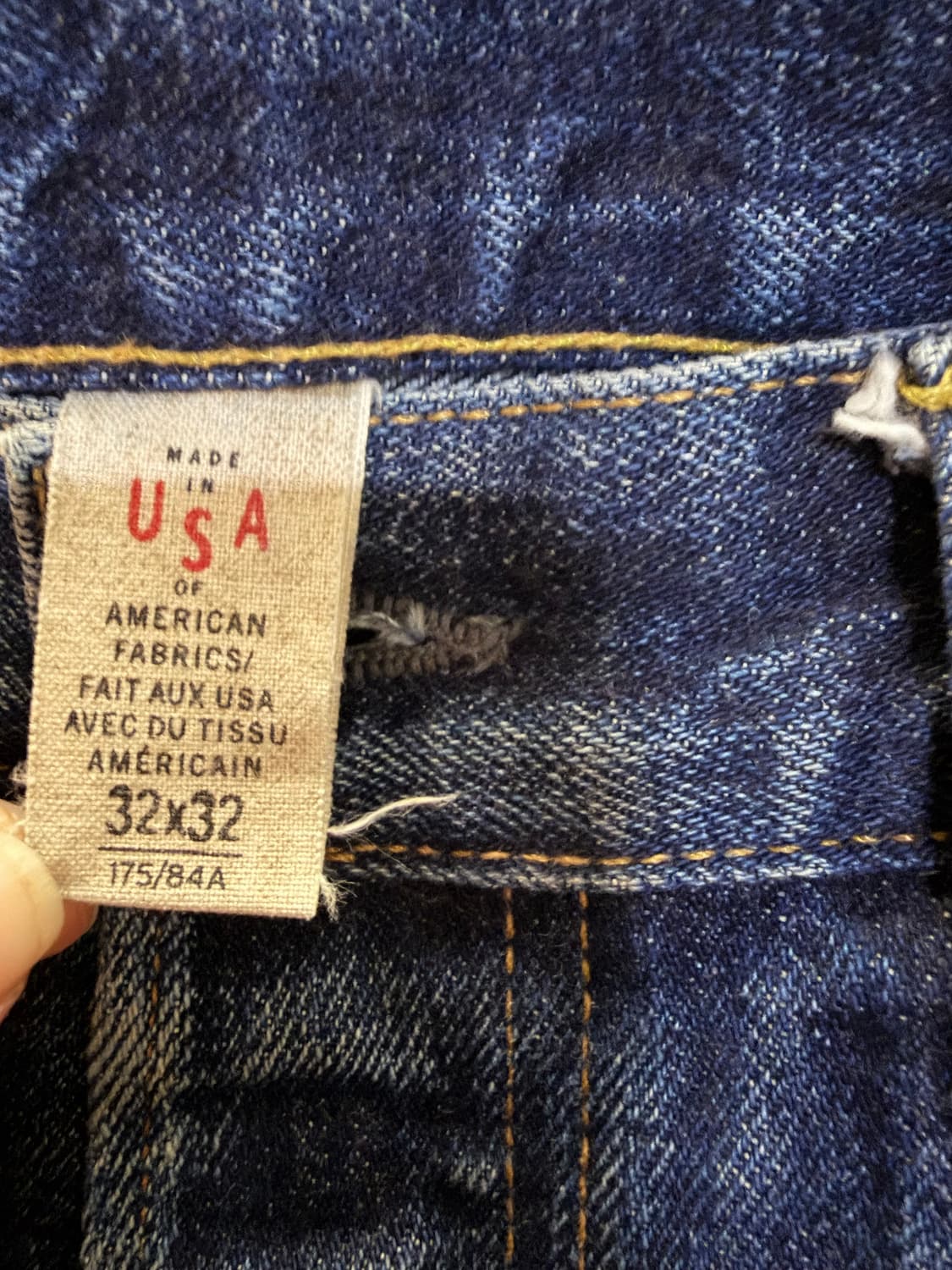 RRL 더블알엘 로우 스트레이트 셀비지 데님 32 상품이미지8