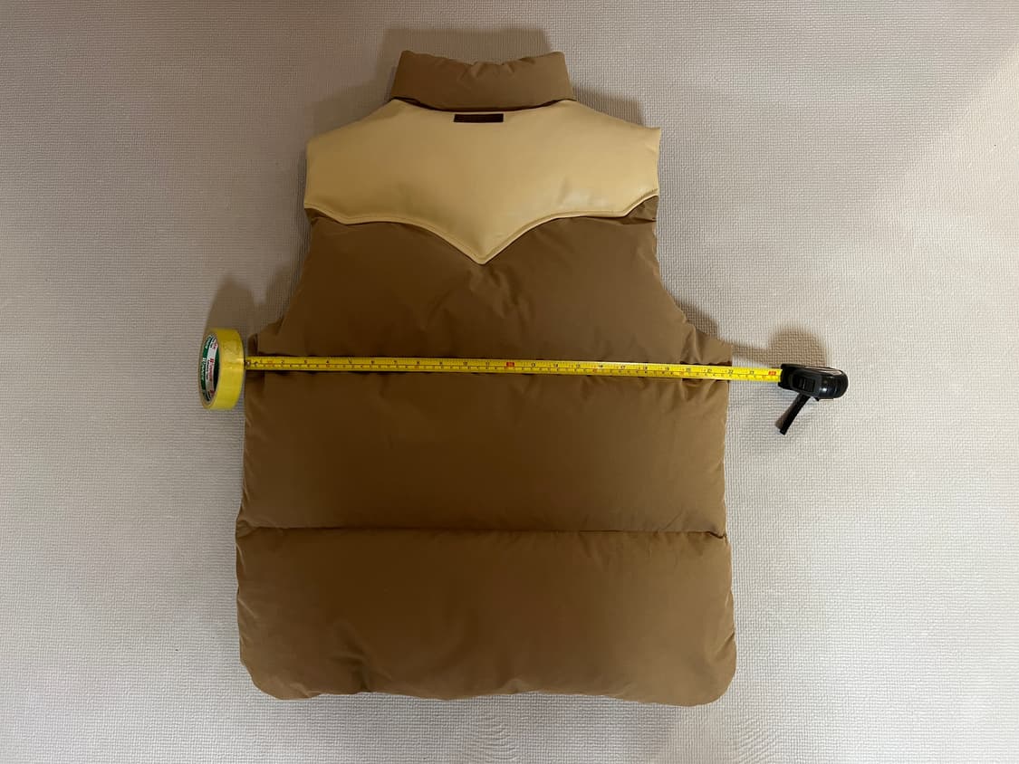 USA 펜필드 40주년 덕다운 레더 베스트 패딩(베이지) XL 상품이미지9
