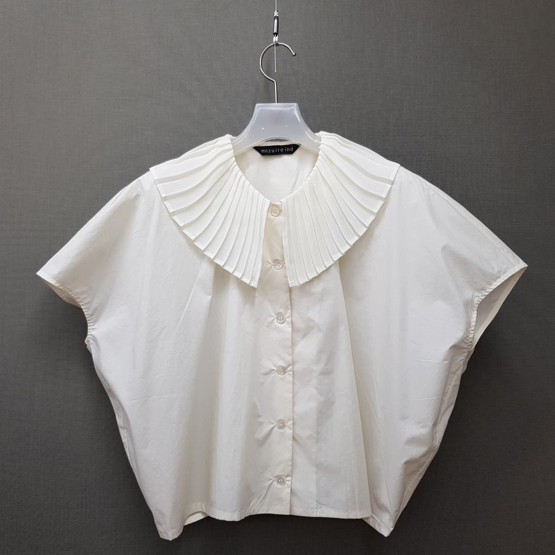미즈이로 인드 2025 플리츠 카라 블라우스 F사이즈 상품이미지1