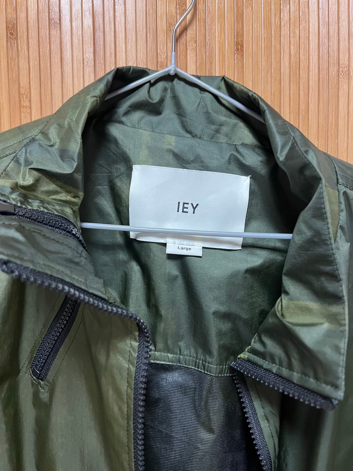 IEY 바람막이 자켓 카키 상품이미지2