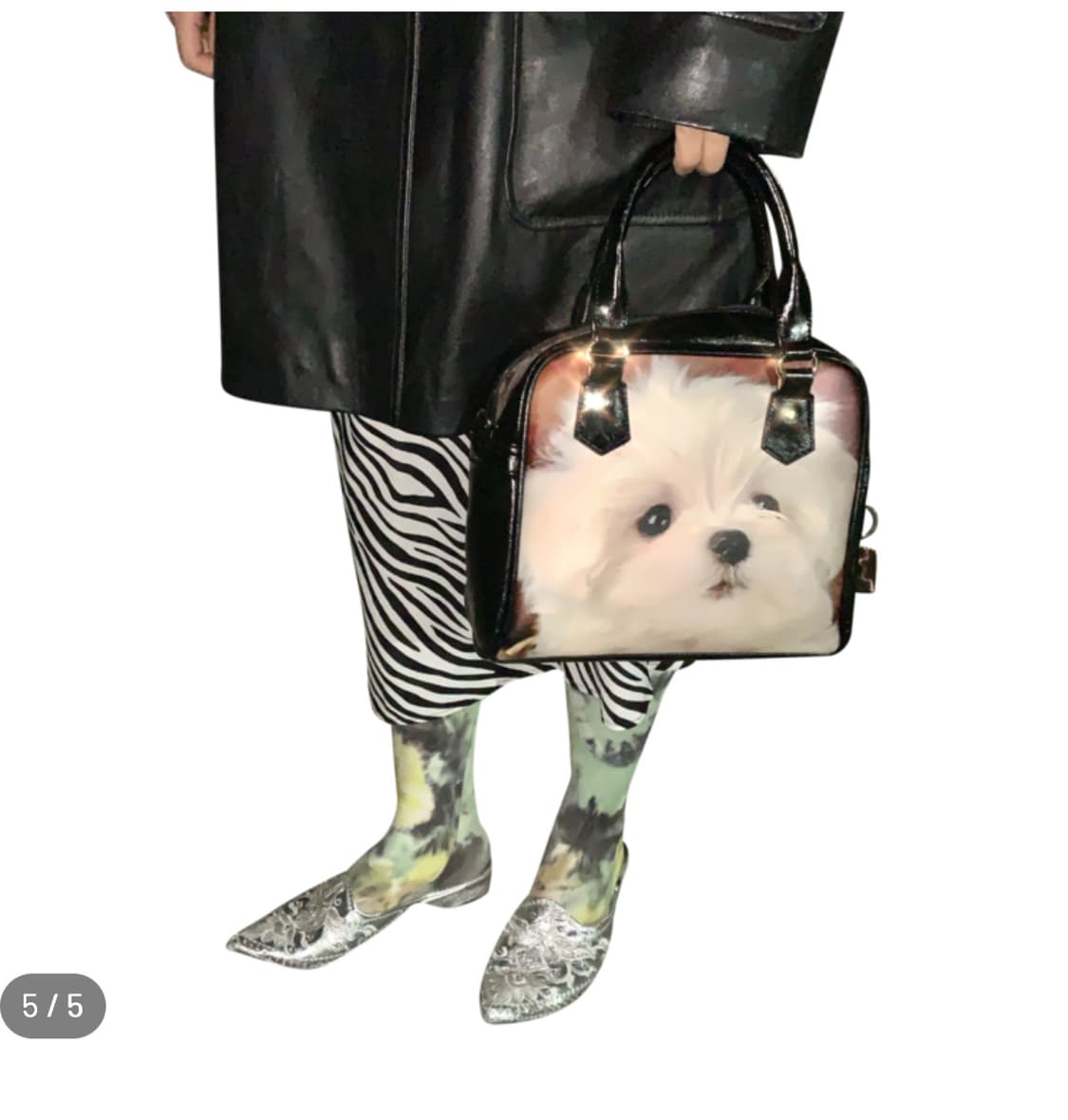 허자보이 퍼피 레더 백 (말티즈) 상품이미지3