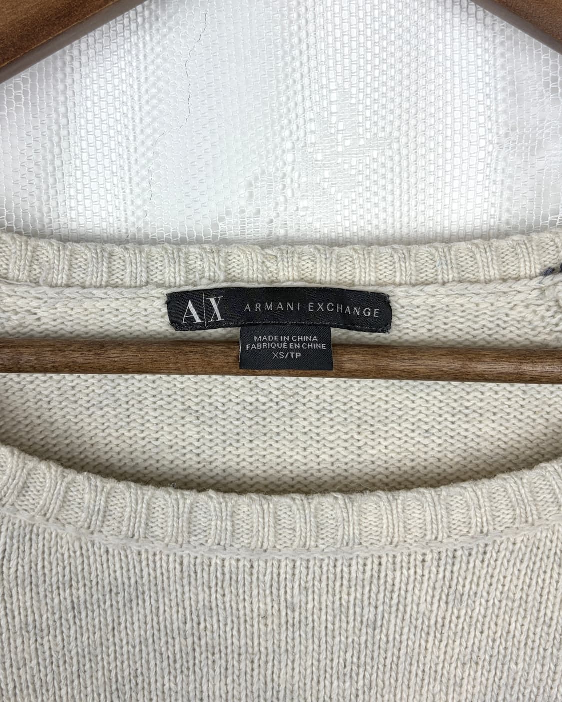 Armani Exchange Lettering Knit Top 상품이미지4