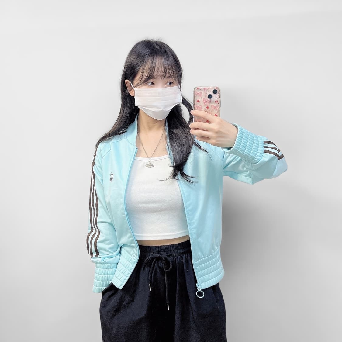 아디다스 리스펙트미 미시엘리엇 트랙탑 져지 소라 브라운 상품이미지1